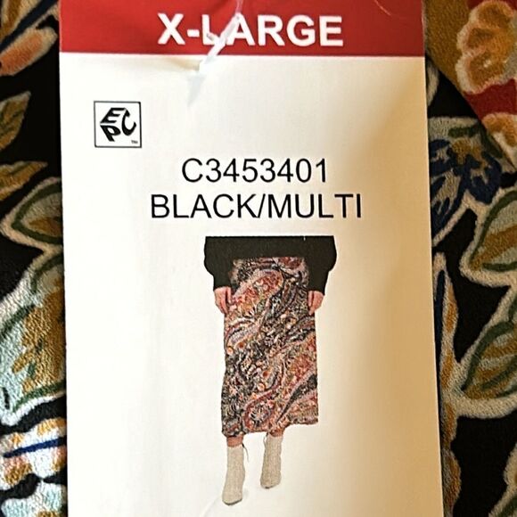 NEW Vince Camuto Multi Color Floral Skirt - Picture 8 of 9